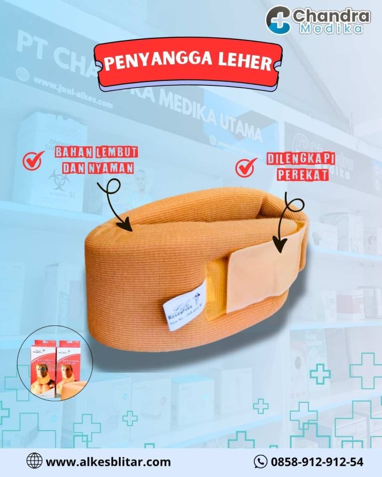 penyangga leher nyaman, ringan, dan efektif