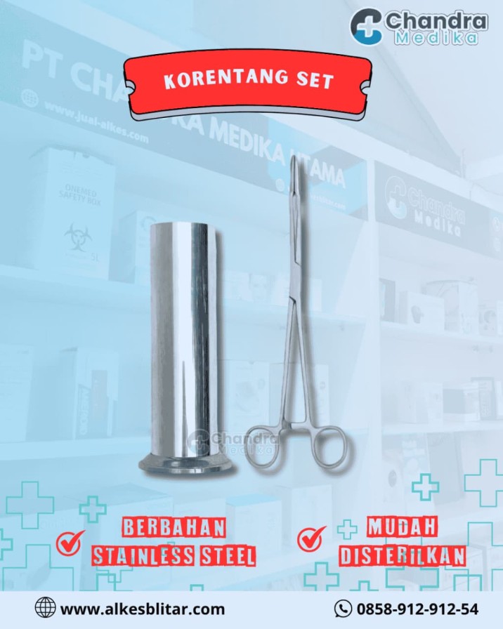 Korentang Set penting dalam menjaga sterilitas alat medis sekaligus menata instrumen dengan cara yang aman dan higienis.