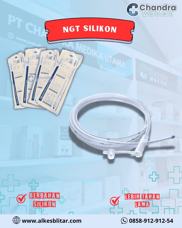 NGT Silikon adalah selang fleksibel yang dimasukkan melalui hidung (nasal) menuju lambung (gastric) untuk keperluan pemberian nutrisi, obat-obatan, atau aspirasi cairan lambung