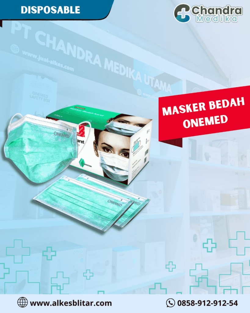 Masker Bedah OneMed untuk Perlindungan Maksimal dan Nyaman saat dipakai