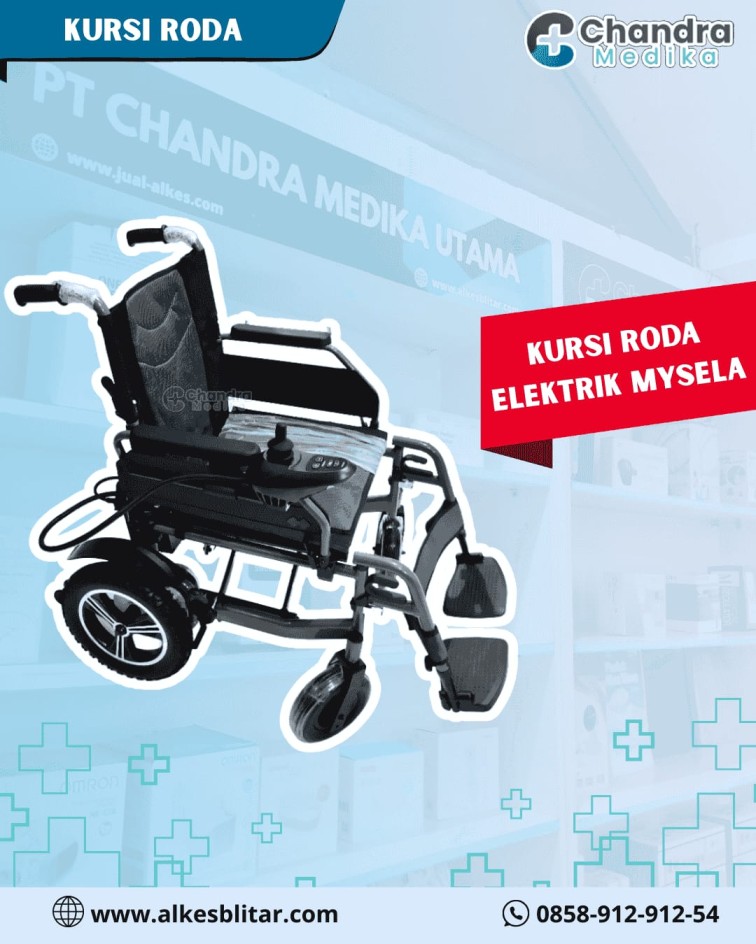 kursi roda elektrik mysela ky123 sangat nyaman dan mudah dilipat