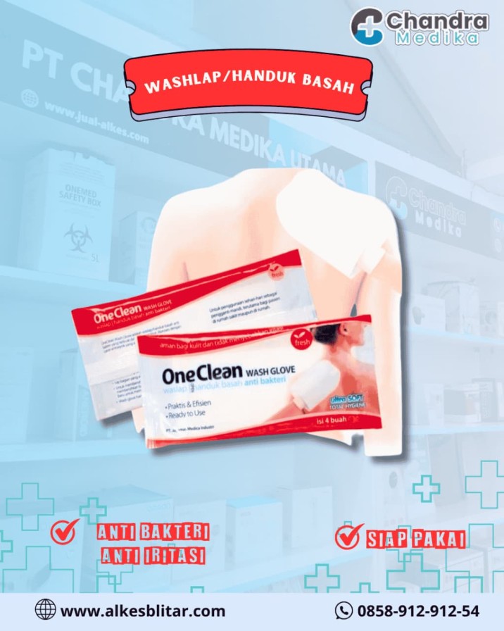 Washlap OneClean Sekali Pakai adalah kain pembersih tubuh yang dibuat dari bahan non-woven fabric dan dirancang untuk penggunaan satu kali