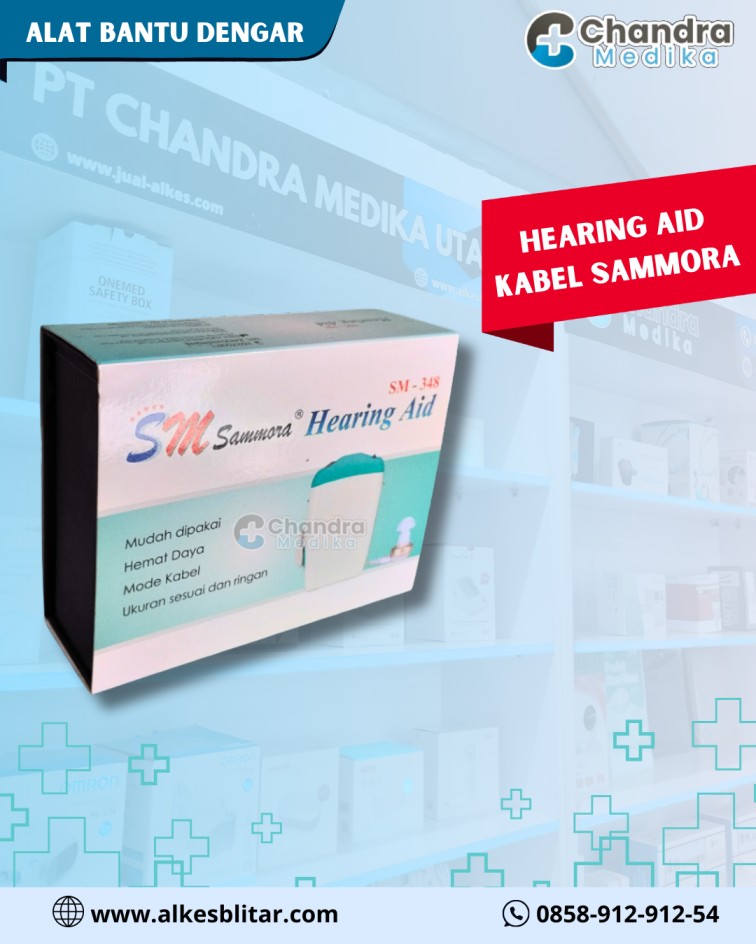 Alat bantu dengar kabel Sammora hadir untuk membantu penderita gangguan pendengaran ringan hingga sedang dengan suara yang terdengar lebih jelas dan kua