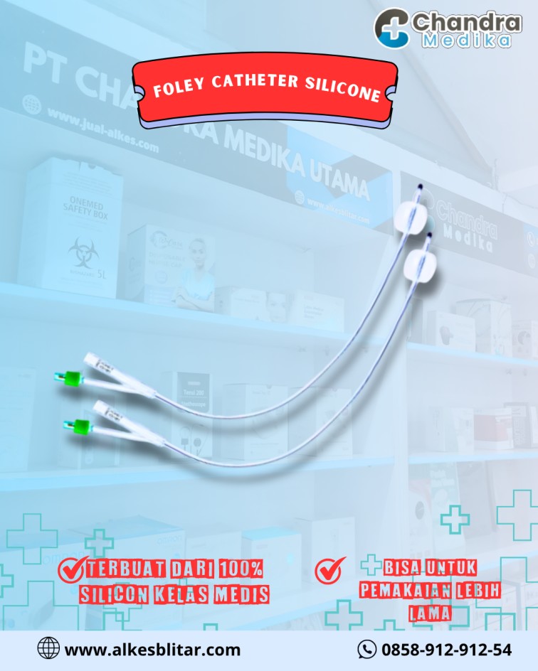 Foley catheter silicone adalah jenis kateter urinasi yang dirancang untuk digunakan dalam jangka waktu menengah hingga panjang, dan dibuat dari bahan silikon medis murni.