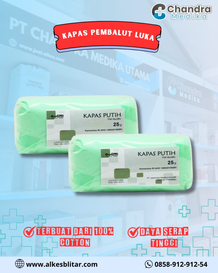 Kapas pembalut luka adalah bahan medis berbentuk lembaran kapas yang diformulasikan khusus untuk menutupi dan melindungi luka terbuka