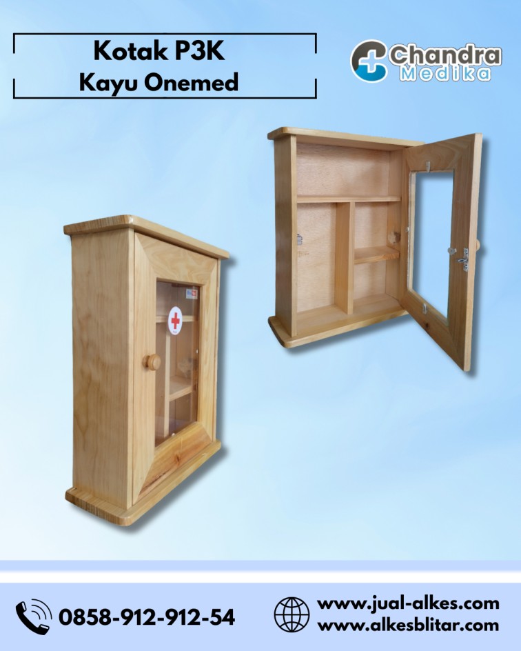 kotak p3k kayu onemed