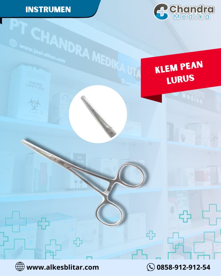 Klem pean lurus medis adalah salah satu jenis penjepit bedah (hemostat) yang memiliki bentuk lurus dari gagang hingga ujungnya
