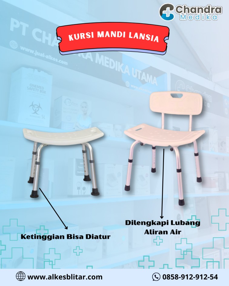 kursi mandi lansia hadir sebagai solusi praktis, aman, dan nyaman untuk mendukung aktivitas mandi sehari-hari.