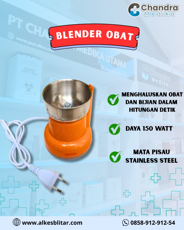 Blender obat multifungsi hadir sebagai solusi modern bagi tenaga medis, keluarga, maupun individu yang membutuhkan kemudahan dalam menyiapkan obat maupun kebutuhan sehari-hari