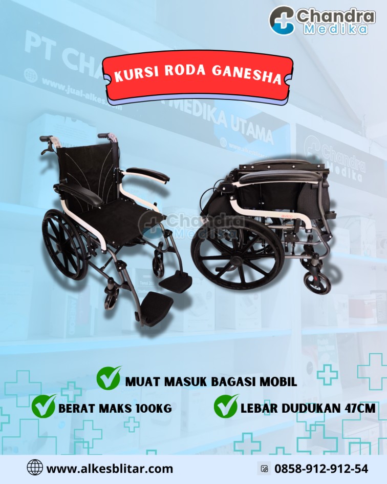 kursi roda travel Avico Ganesha menjadi solusi praktis untuk mendukung aktivitas harian agar lebih mudah, nyaman, dan aman.