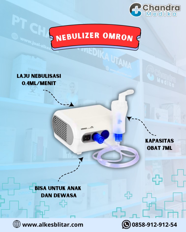 Nebulizer Omron NE-C28 merupakan alat terapi pernapasan yang dirancang dengan teknologi modern untuk membantu pasien dengan gangguan saluran napas seperti asma, bronkitis, atau penyakit paru obstruktif kronis (PPOK).