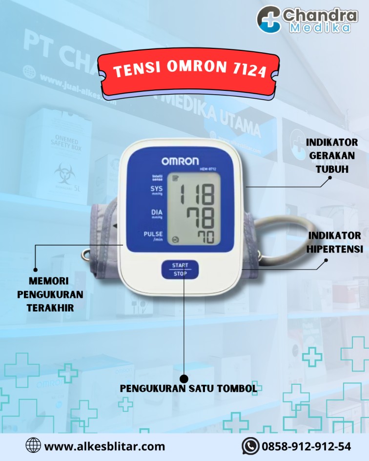 Tensimeter Omron HEM-7124: Pilihan Praktis untuk Memantau Tekanan Darah di Rumah