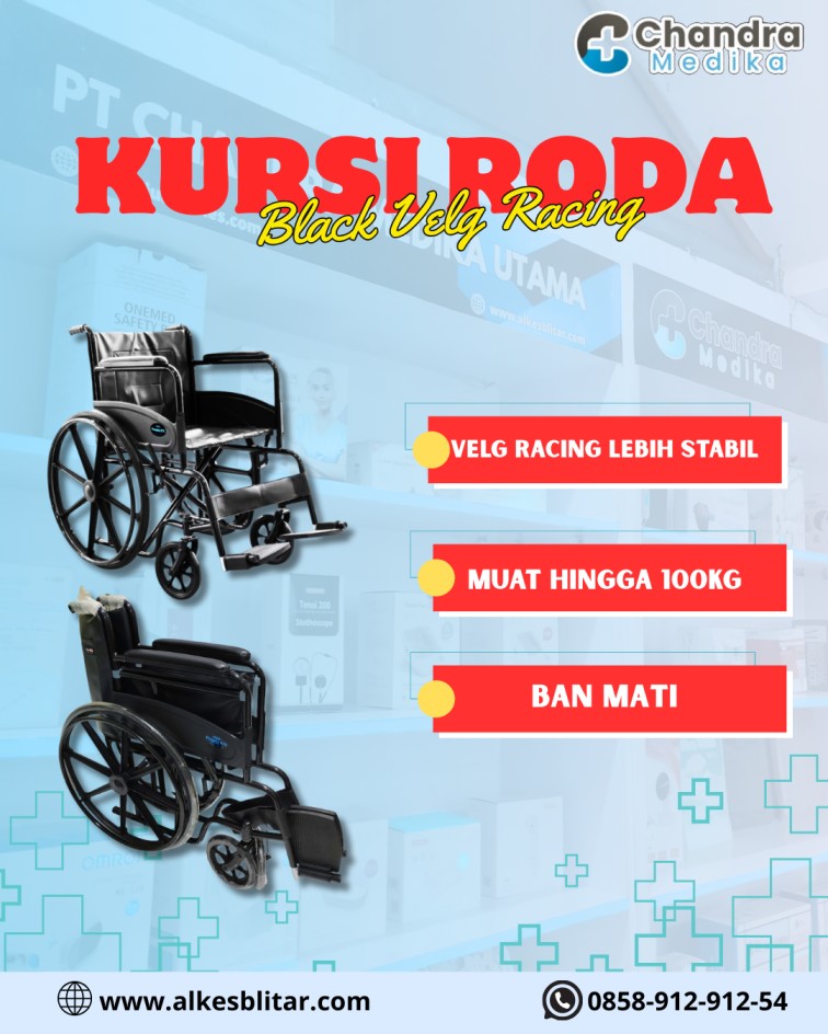 Kursi Roda Black Velg Racing