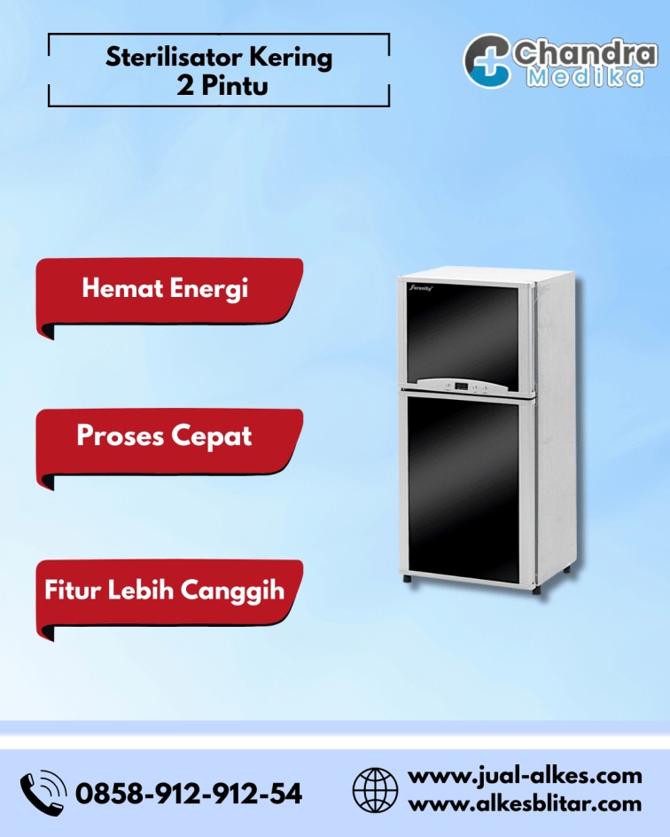sterilisator kering 2 pintu