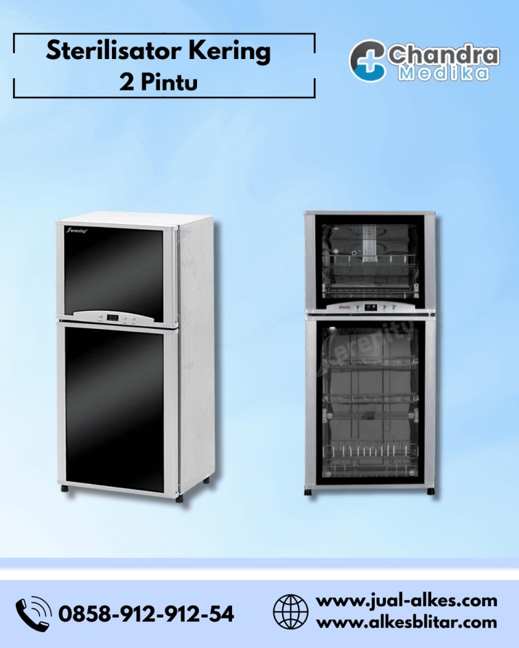 sterilisator kering 2 pintu