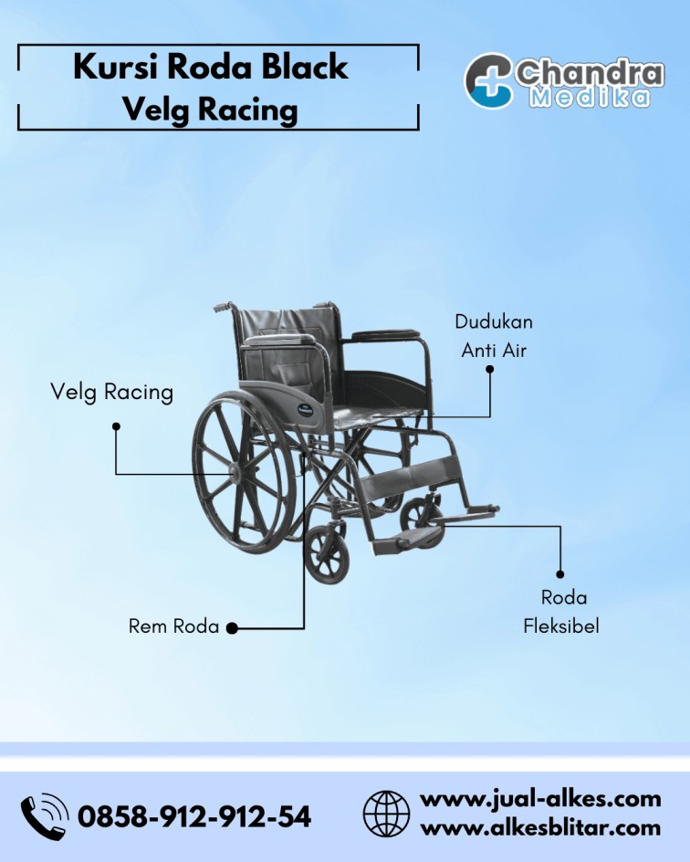 kursi roda black racing