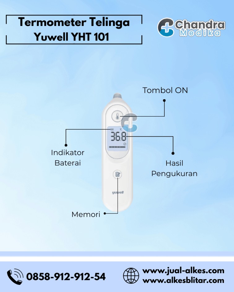 Termometer Telinga Infrared Yuwell YHT 101