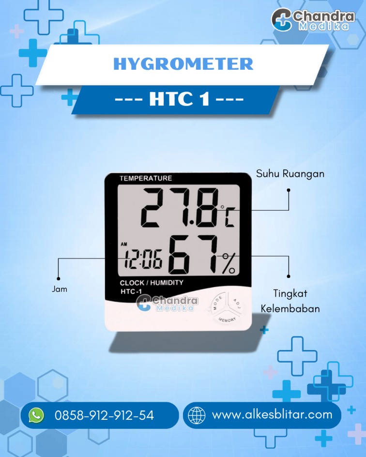 Hygrometer HTC 1 Termometer Suhu Ruangan