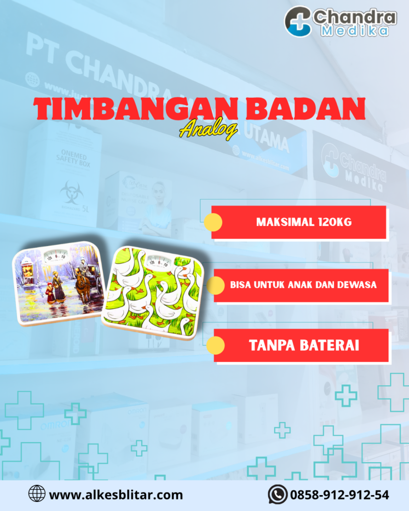  Timbangan badan analog