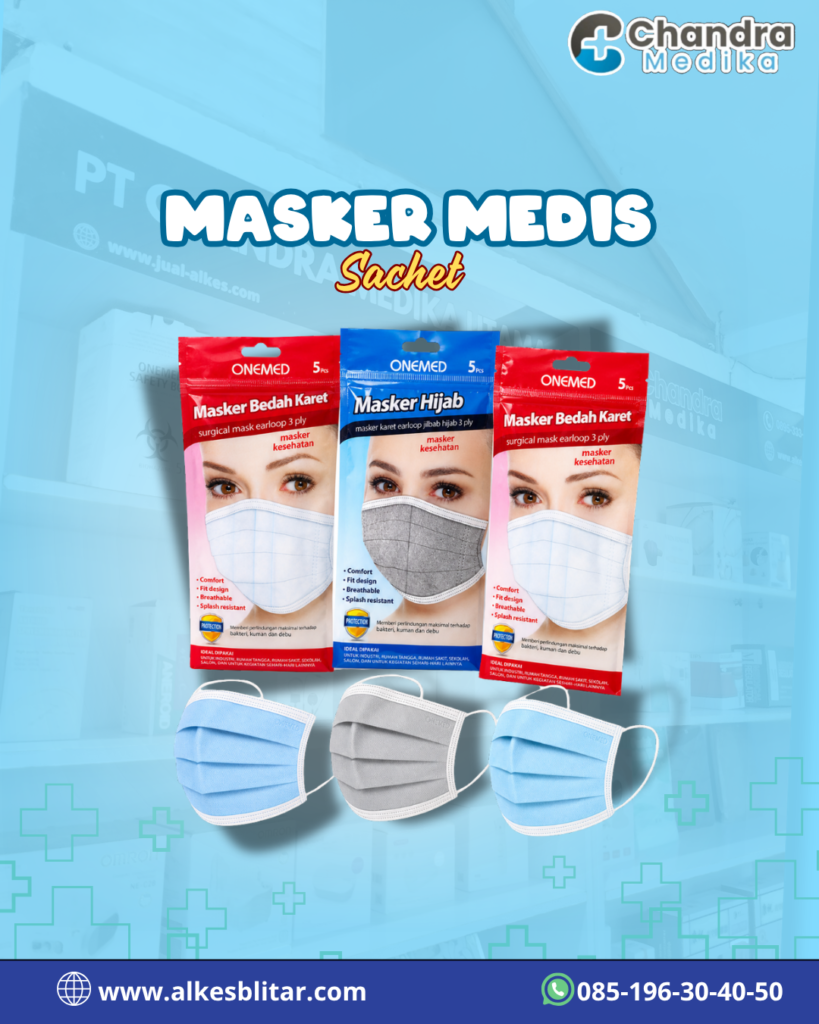 Masker Medis 3 Ply Sachet
