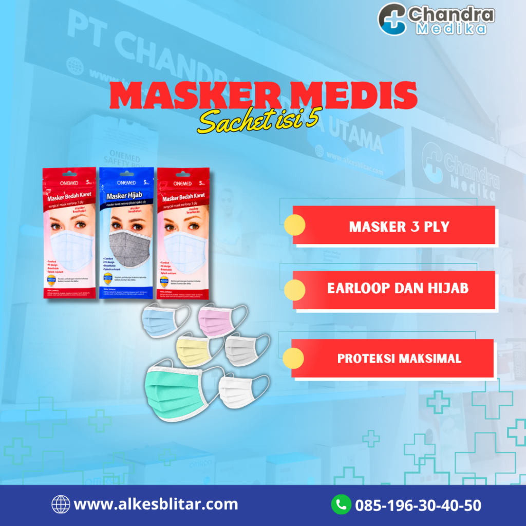 Masker Medis 3 Ply Sachet