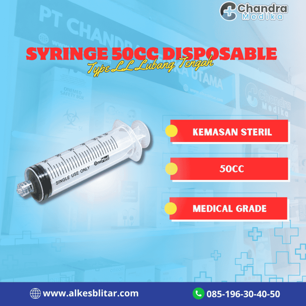 Syringe 50cc Disposable LL Without Needle
