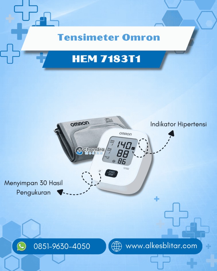 Tensimeter Omron HEM-7183T1 Bluetooth