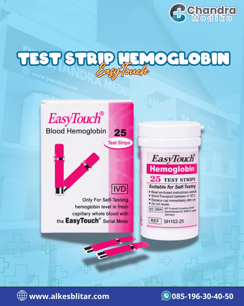 Strip Hemoglobin EasyTouch Isi 25: Praktis & Akurat