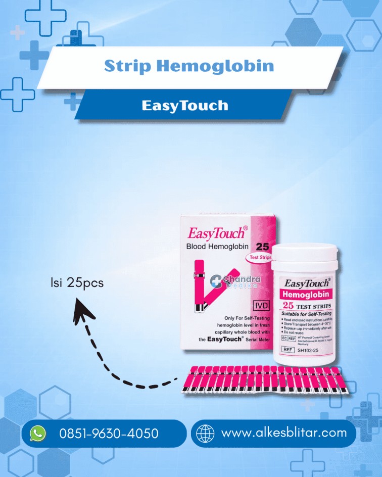 Strip Hemoglobin EasyTouch Isi 25: Praktis & Akurat
