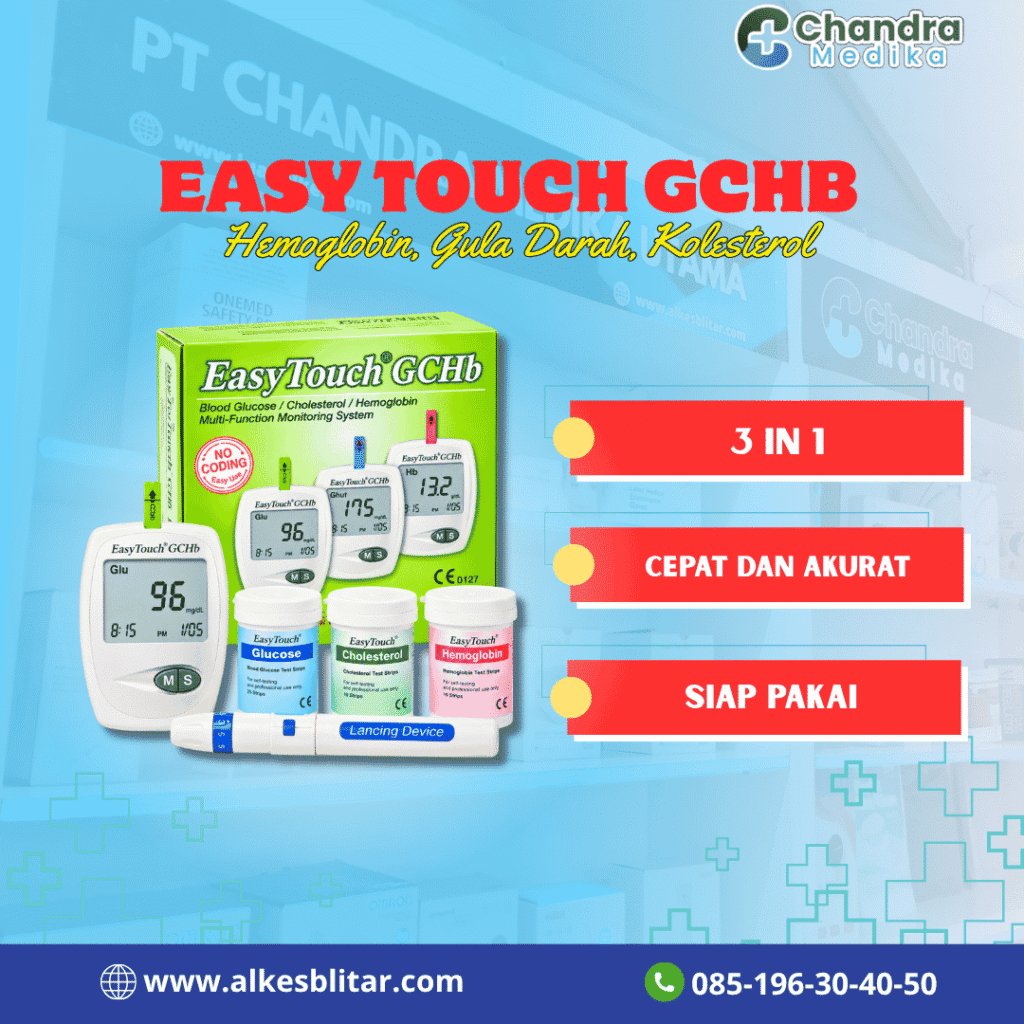 Easy Touch GCHb: Alat Cek Glukosa, Kolesterol, dan Hemoglobin Praktis