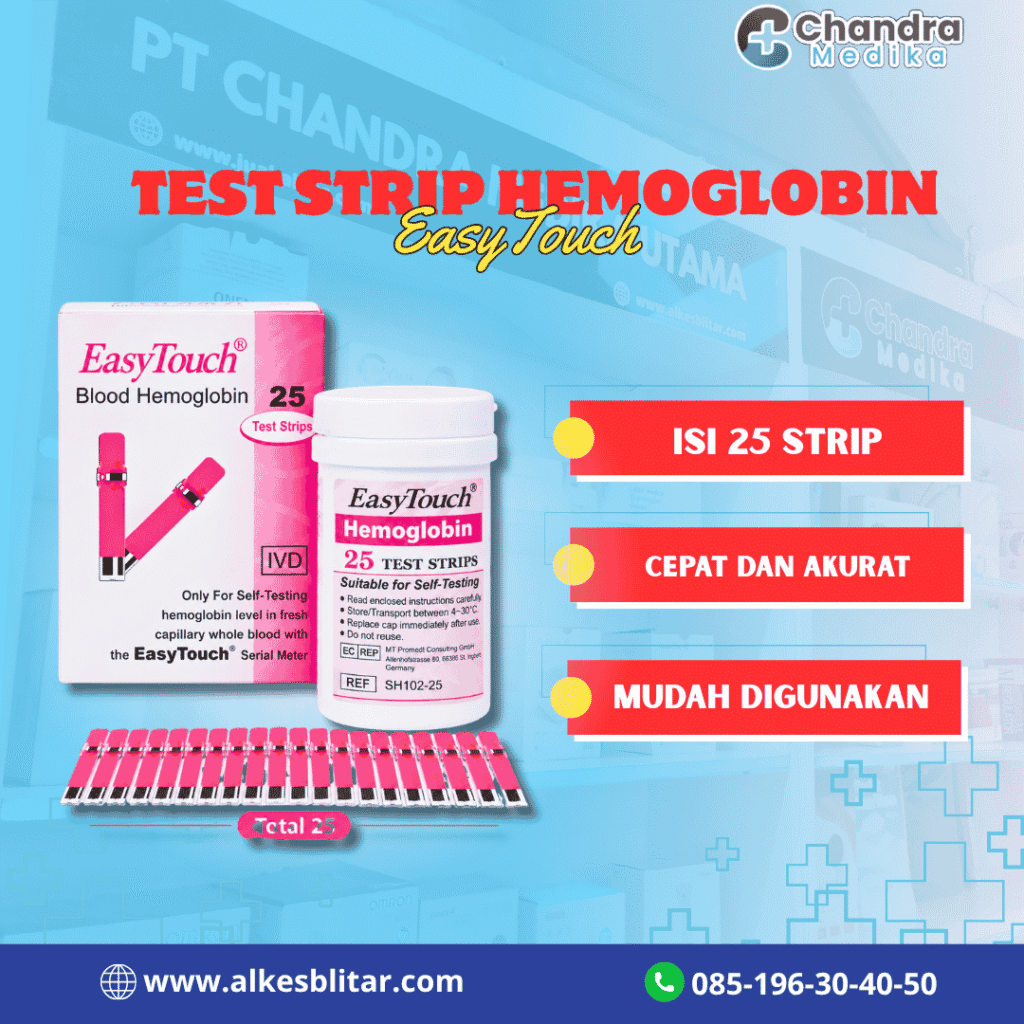 Strip Hemoglobin EasyTouch Isi 25: Praktis & Akurat