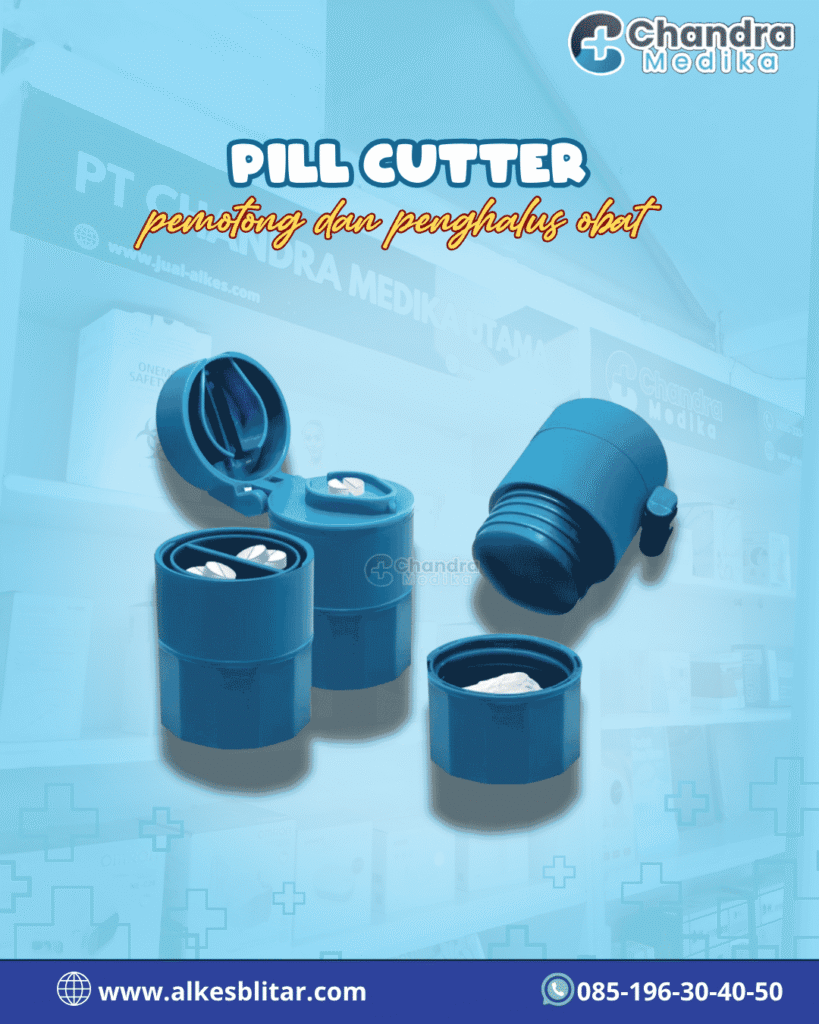Pill Cutter Pemotong, Penghancur & Penumbuk Obat Multifungsi
