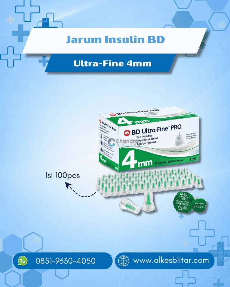 Jarum Insulin BD Ultra-Fine PRO 4 mm