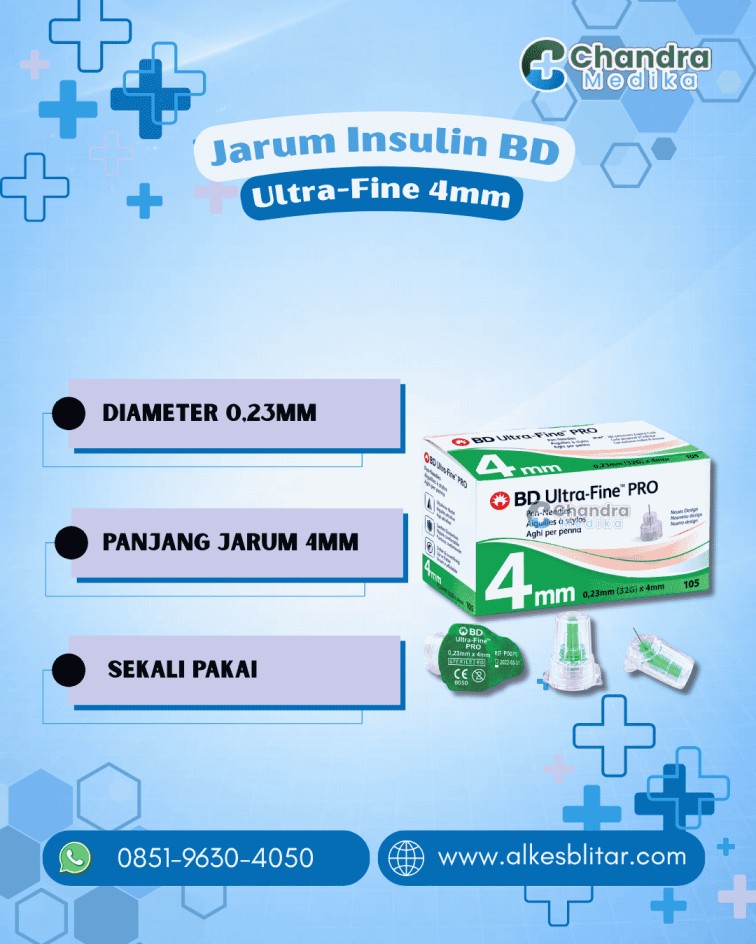 Jarum Insulin BD Ultra-Fine PRO 4 mm